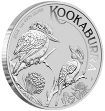 Load image into Gallery viewer, 2023 Australia Kookaburra 1oz $1 Pure Silver .9999 Bullion Coin in Mint Capsule