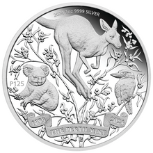 Load image into Gallery viewer, THE PERTH MINT’S 125TH ANNIVERSARY 2024 1oz SILVER PROOF $1 COIN