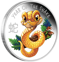 Load image into Gallery viewer, 2025 Year of the SNAKE BABY 1/2oz .9999 Silver Proof Half Dollar Coin Lunar