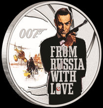 Load image into Gallery viewer, 7-COIN-SET JAMES BOND 007 SEAN CONNERY COLLECTION 6x0.5+1=4oz SILVER PROOF 2024