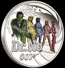 Load image into Gallery viewer, 7-COIN-SET JAMES BOND 007 SEAN CONNERY COLLECTION 6x0.5+1=4oz SILVER PROOF 2024