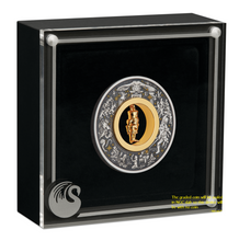 Load image into Gallery viewer, 2024 Christmas NUTCRACKER 2oz Silver Gilt Insert Antiqued Coin MS69 FR