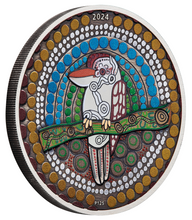 Load image into Gallery viewer, 2024 KOOKABURRA KAA KAA 2oz .9999 Silver Antiqued Colored $2 Coin