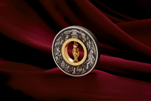Load image into Gallery viewer, 2024 CHRISTMAS $2 2oz Silver Antiqued Coin w/24k gold-plated NUTCRACKER Insert