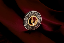 Load image into Gallery viewer, 2024 CHRISTMAS $2 2oz Silver Antiqued Coin w/24k gold-plated NUTCRACKER Insert