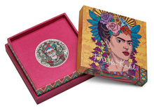 Load image into Gallery viewer, 2024 FRIDA KAHLO 2oz .9999 Silver Antiqued Colored $2 Coin