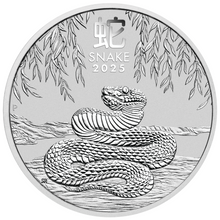 Load image into Gallery viewer, 2025 P Australia Lunar Year of the SNAKE 1oz Silver $1 Coin Series3 In Capsule
