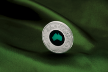 Load image into Gallery viewer, Australian 2024 1oz Silver Proof $1 CHRYSOPRASE Coin Great Southern Land