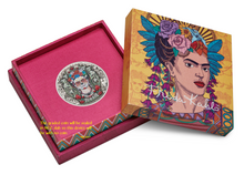 Load image into Gallery viewer, 2024 FRIDA KAHLO 2oz Silver Antiqued Colored $2 Coin NGC MS70 FR