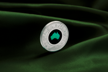 Load image into Gallery viewer, Australian 2024 1oz Silver Proof $1 CHRYSOPRASE Coin Great Southern Land