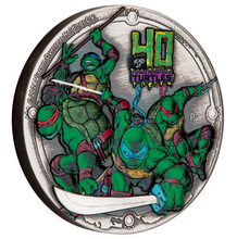 Load image into Gallery viewer, 2024 TEENAGE MUTANT NINJA TURTLES 2oz $2 ANTIQUED HIGH RELIEF COLOR Silver Coin