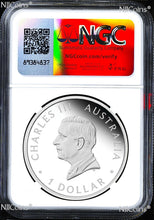 Load image into Gallery viewer, 2024 P Perth Mint 125 Anniv. 1oz Silver Kangaroo/koala/Kooka NGC PF70 $1 Coin ER