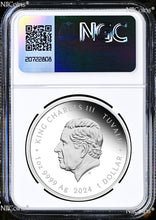 Load image into Gallery viewer, 2024 Teenage Mutant Ninja Turtles LEONARDO 1oz Colored Silver $1 COIN NGC PF70 F