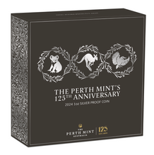 Load image into Gallery viewer, 2024 P Perth Mint 125 Anniv. 1oz Silver Kangaroo/koala/Kooka NGC PF70 $1 Coin ER