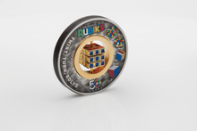 Load image into Gallery viewer, Rubik's Cube 2024 50th Anniversary 2oz .9999 Silver Antiqued Colored $2 Coin