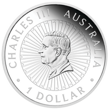 Load image into Gallery viewer, Australian 2024 1oz Silver Proof $1 CHRYSOPRASE Coin Great Southern Land
