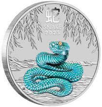 Load image into Gallery viewer, 2024/2025 SYDNEY MONEY EXPO ANDA SPECIAL YEAR OF THE SNAKE 1/4oz SILVER COIN