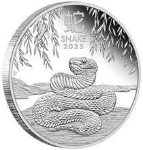 Load image into Gallery viewer, 2025 Australia PROOF Lunar Year of the SNAKE 1oz Silver $1 Coin Series3