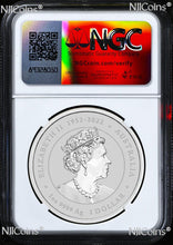 Load image into Gallery viewer, 2024 Silver Lunar Year Dragon Blue NGC MS70 1oz $1 Perth Stamp-Coin Show Red LB