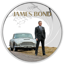 Load image into Gallery viewer, JAMES BOND 007 DANIEL CRAIG 2024 1oz .9999 SILVER $1 COIN Colored Proof