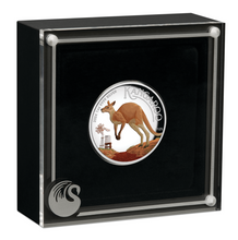 Load image into Gallery viewer, 2024 Australia Kangaroo 1oz $1 Silver Proof Colored High Relief Coin