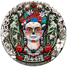 Load image into Gallery viewer, 2024 FRIDA KAHLO 2oz .9999 Silver Antiqued Colored $2 Coin