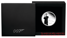 Load image into Gallery viewer, 2024 James Bond Legacy 4th Issue Pierce Brosnan SILVER $1 1oz COIN NGC PF70 FR