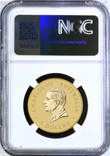 Load image into Gallery viewer, 2024 P Perth Mint 125 Anniv. Base Metal Kangaroo/koala/Kooka NGC BU $1 Coin ER