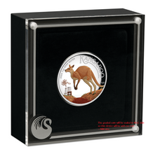 Load image into Gallery viewer, 2024 Colored HIGH RELIEF 1oz Silver Kangaroo $1 Coin NGC PF70 FR Blue Label
