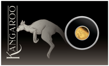 Load image into Gallery viewer, 2024 Australia Mini Roo $2 0.5 Gram .9999 Pure Gold Proof coin in card Kangaroo