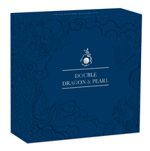Load image into Gallery viewer, DOUBLE DRAGON WITH MOTHER OF PEARL 2024 2oz .9999 SILVER PROOF $2 COIN