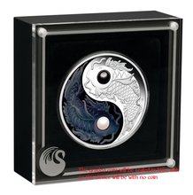 Load image into Gallery viewer, 2024 5oz .9999 Silver YIN YANG KOI PROOF COLORED $5 Coin with PEARLS NGC PF70 FR