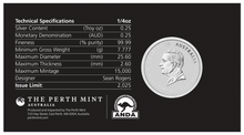 Load image into Gallery viewer, 2024/2025 SYDNEY MONEY EXPO ANDA SPECIAL YEAR OF THE SNAKE 1/4oz SILVER COIN