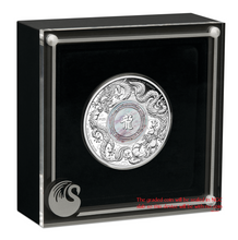 Load image into Gallery viewer, DOUBLE DRAGON WITH MOTHER OF PEARL 2024 2oz SILVER PROOF $2 COIN NGC PF70 UC FR