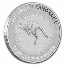 Load image into Gallery viewer, 2025 Australia Kangaroo 1oz $1 Silver Bullion Coin with King Charles II Effigy