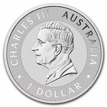 Load image into Gallery viewer, 2025 Australia Kangaroo 1oz $1 Silver Bullion Coin with King Charles II Effigy