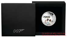 Load image into Gallery viewer, 2024 James Bond 007 Man With The Golden Gun SILVER PROOF $1 1oz COIN NGC PF70