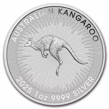 Load image into Gallery viewer, 2025 Australia Kangaroo 1oz $1 Silver Bullion Coin with King Charles II Effigy