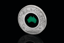 Load image into Gallery viewer, Australian 2024 1oz Silver Proof $1 CHRYSOPRASE Coin Great Southern Land
