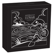 Load image into Gallery viewer, 2025 Australia Lunar Year of the SNAKE GILDED 1oz Silver $1 Coin w/OGP/BOX Gilt