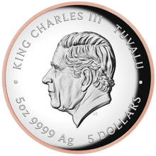 Load image into Gallery viewer, 2024 5oz 9999 Silver Gilt by Gold Pink Panther High Relief PROOF $5 Coin