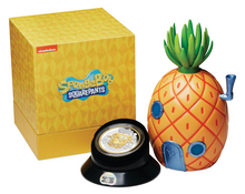 Load image into Gallery viewer, 2024 SPONGEBOB SQUAREPANTS 2oz SILVER PROOF GILDED $2 COIN w/ "Pineapple Home"