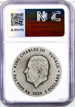 Load image into Gallery viewer, 2024 FRIDA KAHLO 2oz Silver Antiqued Colored $2 Coin NGC MS70 ER