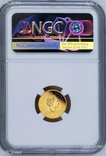 Load image into Gallery viewer, 2022 Australia .9999 1/10oz GOLD Lunar Year of the Tiger NGC PF70 $15 Coin FR