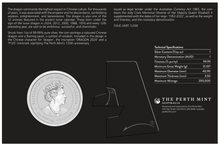 Load image into Gallery viewer, 2024 Lunar Year the Dragon 1oz LILAC Color Silver $1 Coin SYDNEY MONEY EXPO ANDA