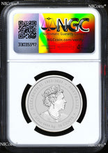 Load image into Gallery viewer, 2024 Silver Lunar Year of the Dragon NGC MS69 1/2oz Coin Color Blue - Tail Up