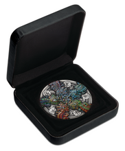 Load image into Gallery viewer, 2024 DRAGON & THE FIVE ELEMENTS 5oz $5 Silver Colored High Relief Antiqued Coin