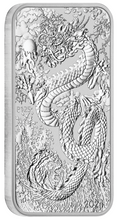 Load image into Gallery viewer, 2024 Australia DRAGON RECTANGULAR 1oz .9999 $1 Silver Bullion Coin