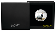 Load image into Gallery viewer, 2024 James Bond DANIEL CRAIG SILVER PROOF $1 1oz COIN NGC PF70 Aston Martin DB5