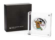 Load image into Gallery viewer, 2018 Tuvalu SCOOBY-DOO 1oz SILVER $1 PROOF COIN Dog Year